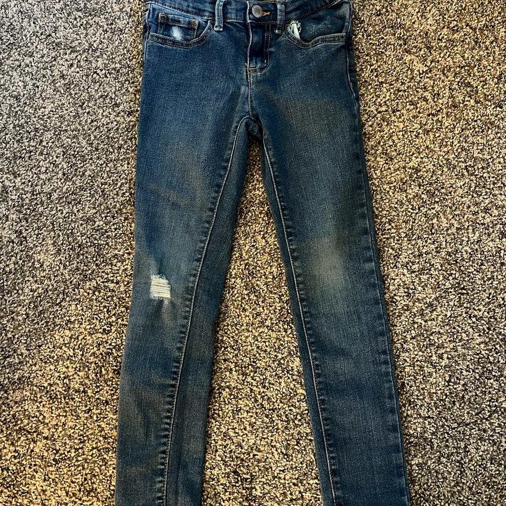 Levi's Classic Blue Super Skinny Jeans Girls 7